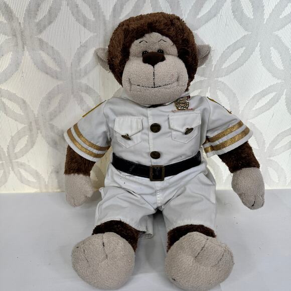 2010 Build A Bear Babs Plush & Outfit US Navy Officer Dress Whites Sailor Bear - Picture 5 of 8